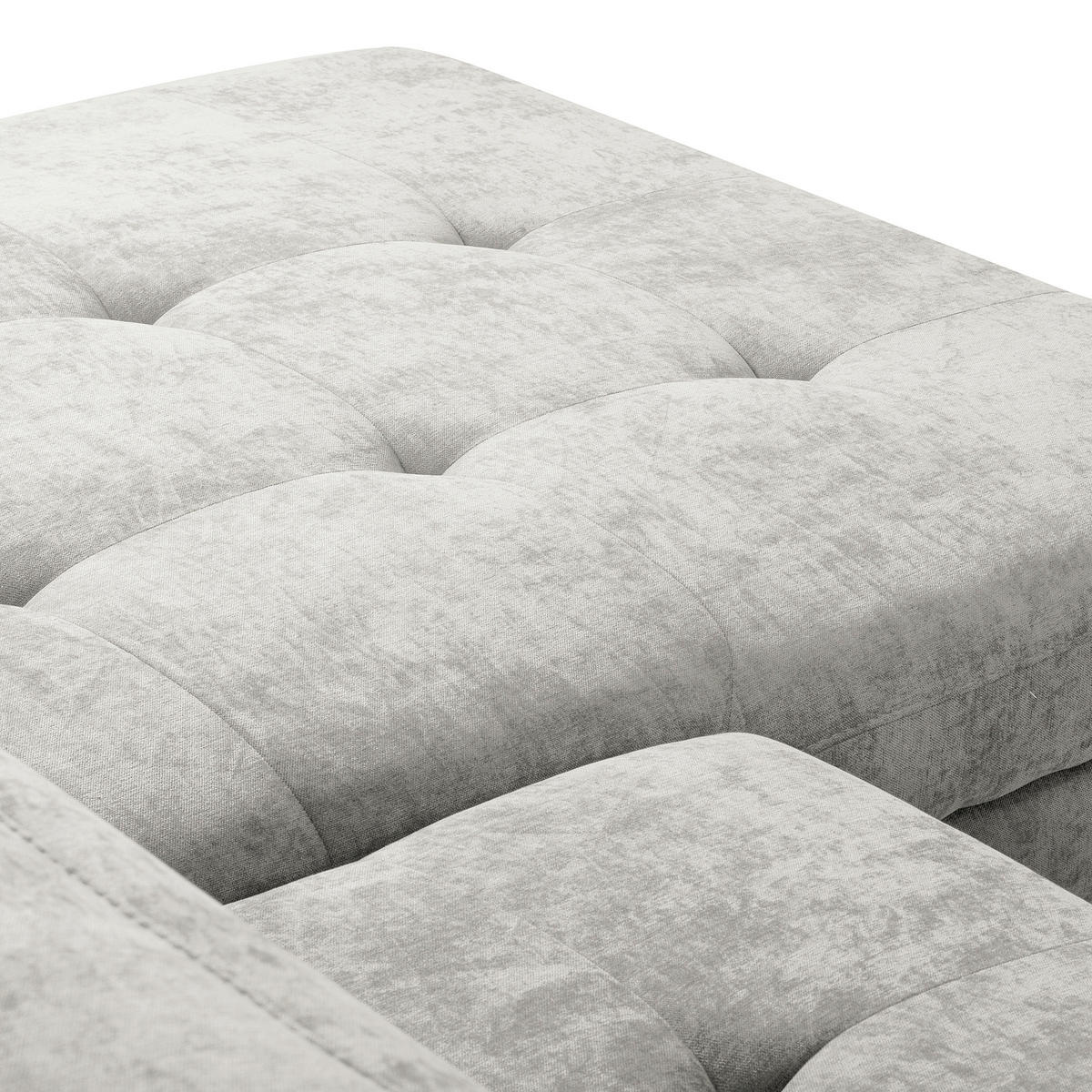 ECKSOFA  Webstoff Grau  - Schwarz/Grau, Design, Textil/Metall (268/195cm) - Livetastic