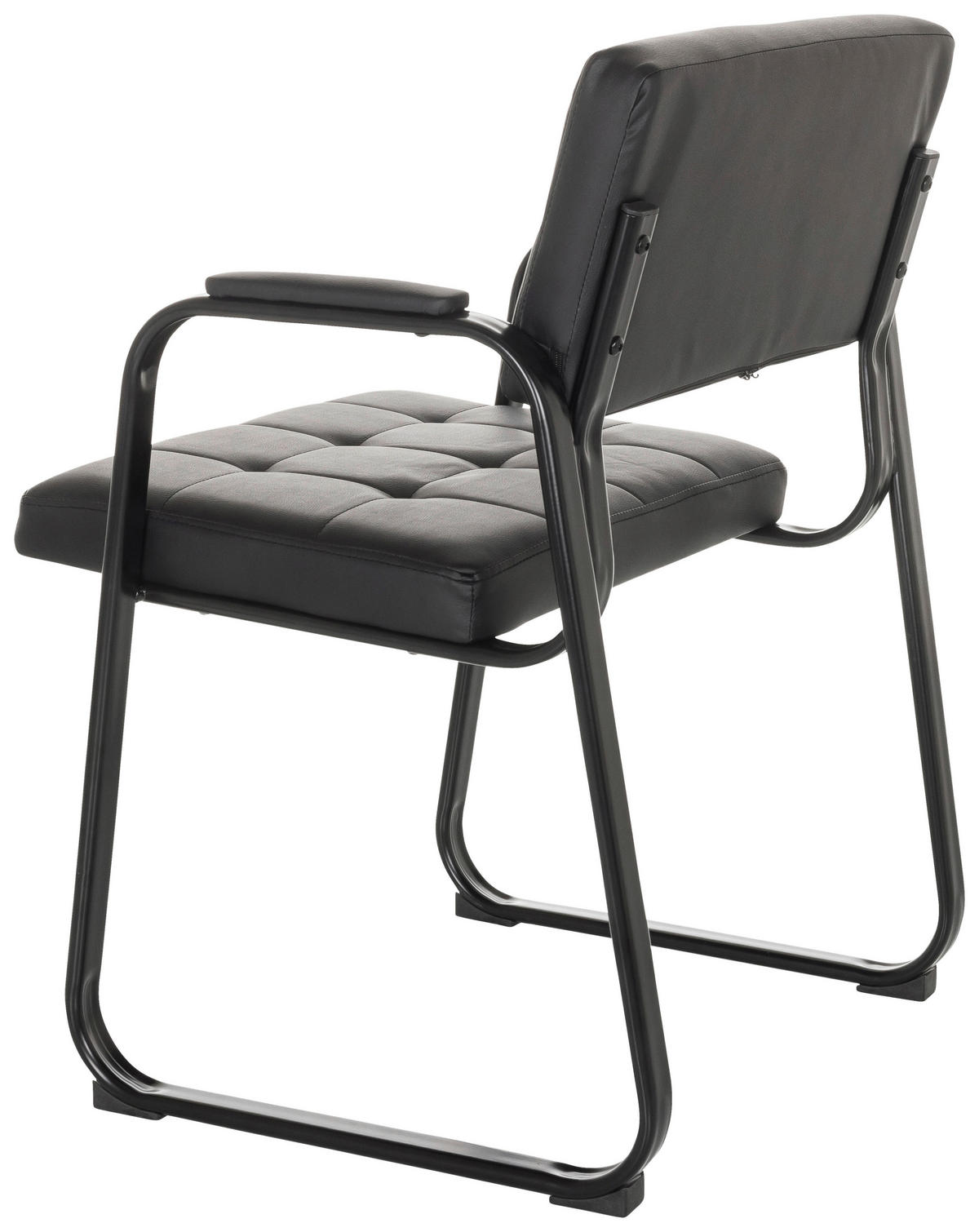 KONFERENČNI STOL tekstil črna  - črna, Basics, kovina/tekstil (58/79/55cm) - MID.YOU