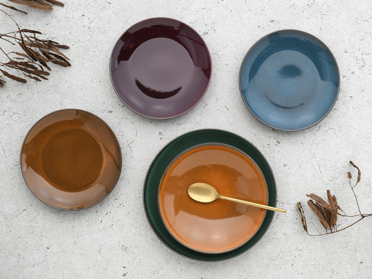 TAFELSERVICE Multicolor 12-teilig  - Multicolor, MODERN, Keramik (36,5/36,5/34,5cm) - Creatable