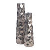 DEKOVASE  - Silberfarben, Design, Metall (15/48,5/15cm) - Livetastic