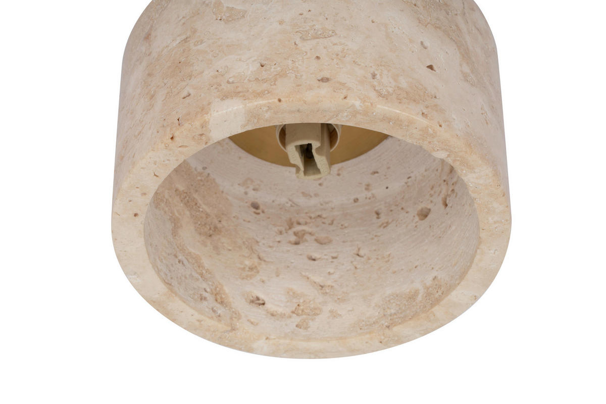 DECKENLEUCHTE  12/10 cm    - Beige, Design, Stein/Metall (12/10cm) - Collet's Monde
