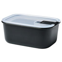 DÓZA NA SKLADOVANIE POTRAVÍN  - priehľadné/čierna, Konventionell, plast (16,7/11,9/7cm) - Mepal