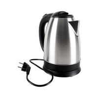 WASSERKOCHER GOURMETmaxx 1,8 L  - Edelstahlfarben/Schwarz, Basics, Kunststoff/Metall (24,5/16,5/21,5cm) - GOURMETMAXX