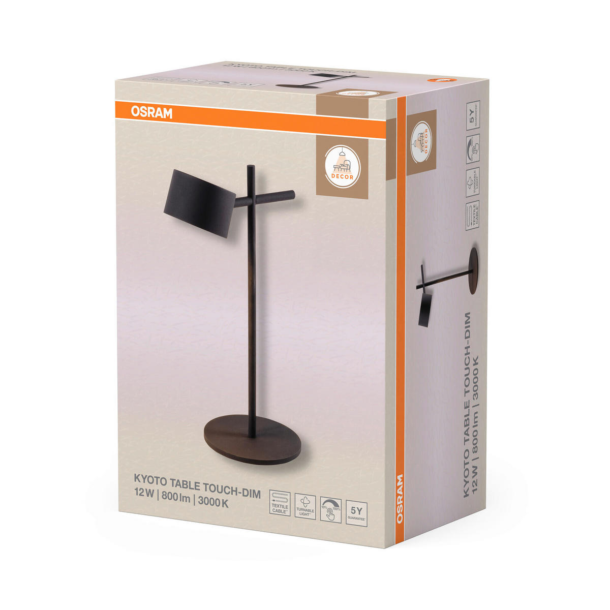 LED-TISCHLEUCHTE 16/24,5/40 cm   - Schwarz, Basics, Kunststoff/Metall (16/24,5/40cm) - Osram