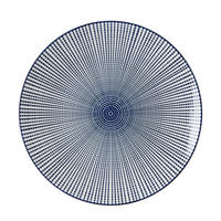 SPEISETELLER Blau, Weiß 26,5 cm ROYAL MAKOTO  - Blau/Weiß, Basics, Keramik (26,5cm) - Ritzenhoff Breker