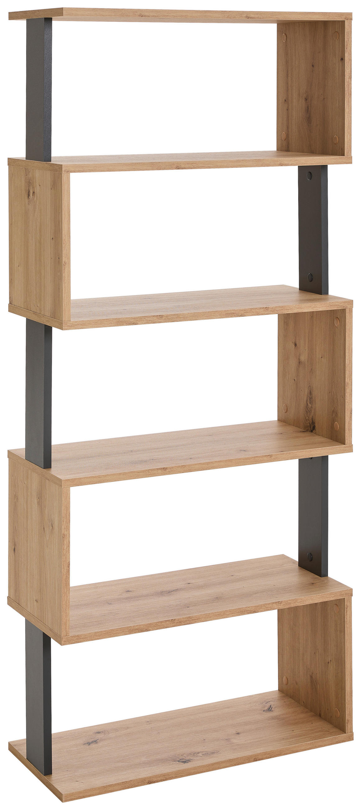 REGAL Anthrazit, Eiche Artisan  - Anthrazit/Eiche Artisan, Basics, Holzwerkstoff (70/161/30cm) - Xora
