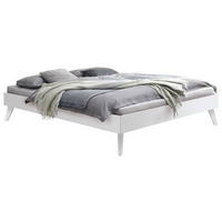 BETT 140/200 cm  in Weiß  - Weiß, KONVENTIONELL, Holz (140/200cm) - Hasena
