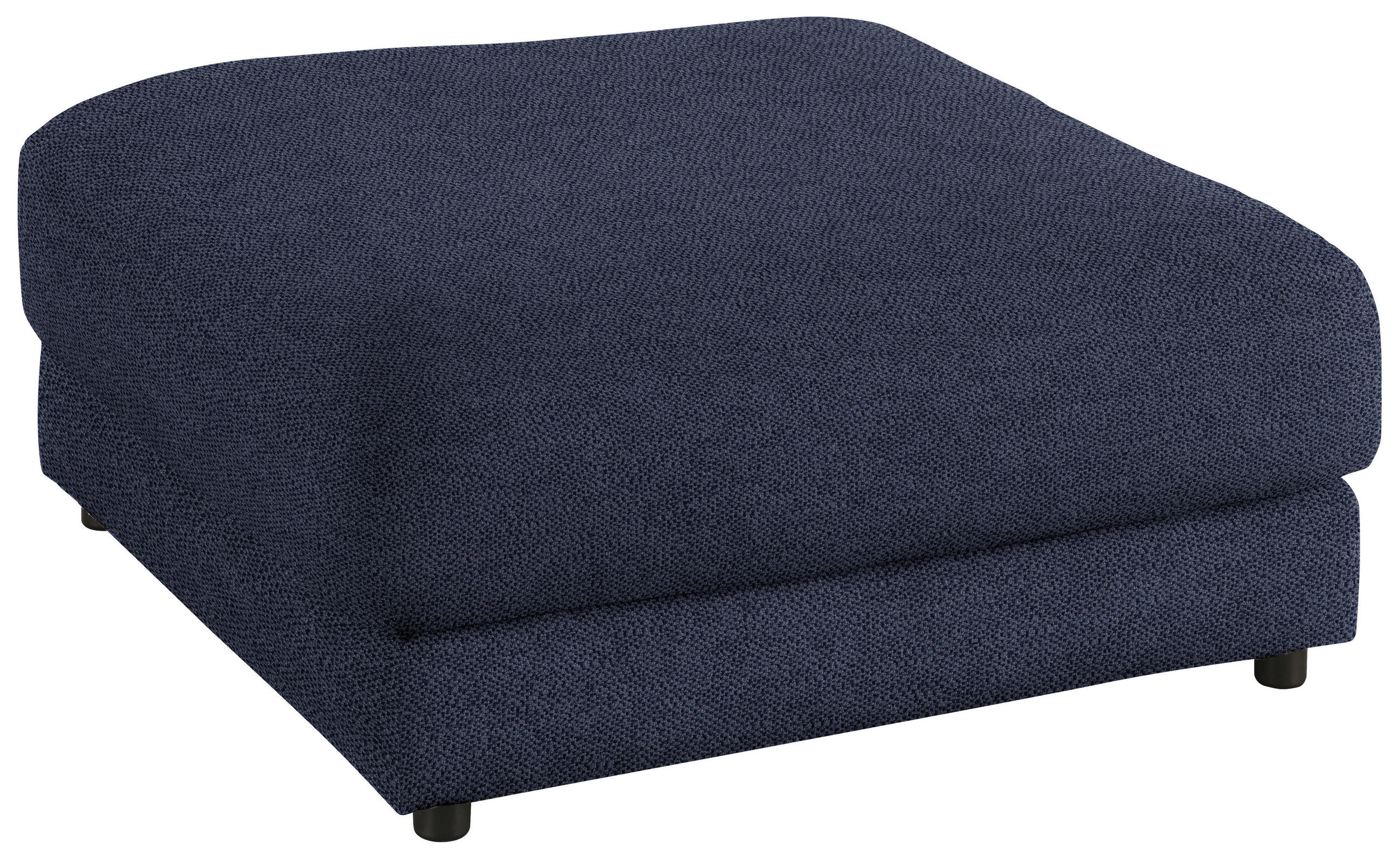 HOCKER in Textil Dunkelblau  - Schwarz/Dunkelblau, Design, Kunststoff/Textil (100/86/100cm) - Lomoco