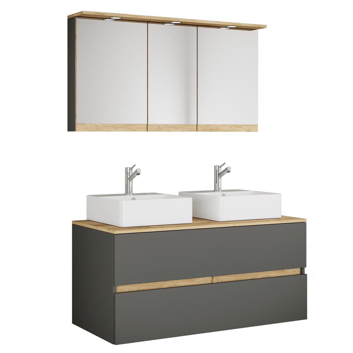  111 cm  - honungsek/vit, Trend, trämaterial/keramik (111cm) - MID.YOU