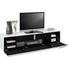 TV-ELEMENT Schwarz, Weiß - Schwarz/Alufarben, Design, Glas/Holzwerkstoff (180/43/42cm) - Voleo TV-ELEMENT Schwarz, Weiß - Schwarz/Alufarben, Design, Glas/Holzwerkstoff (180/43/42cm) - Voleo