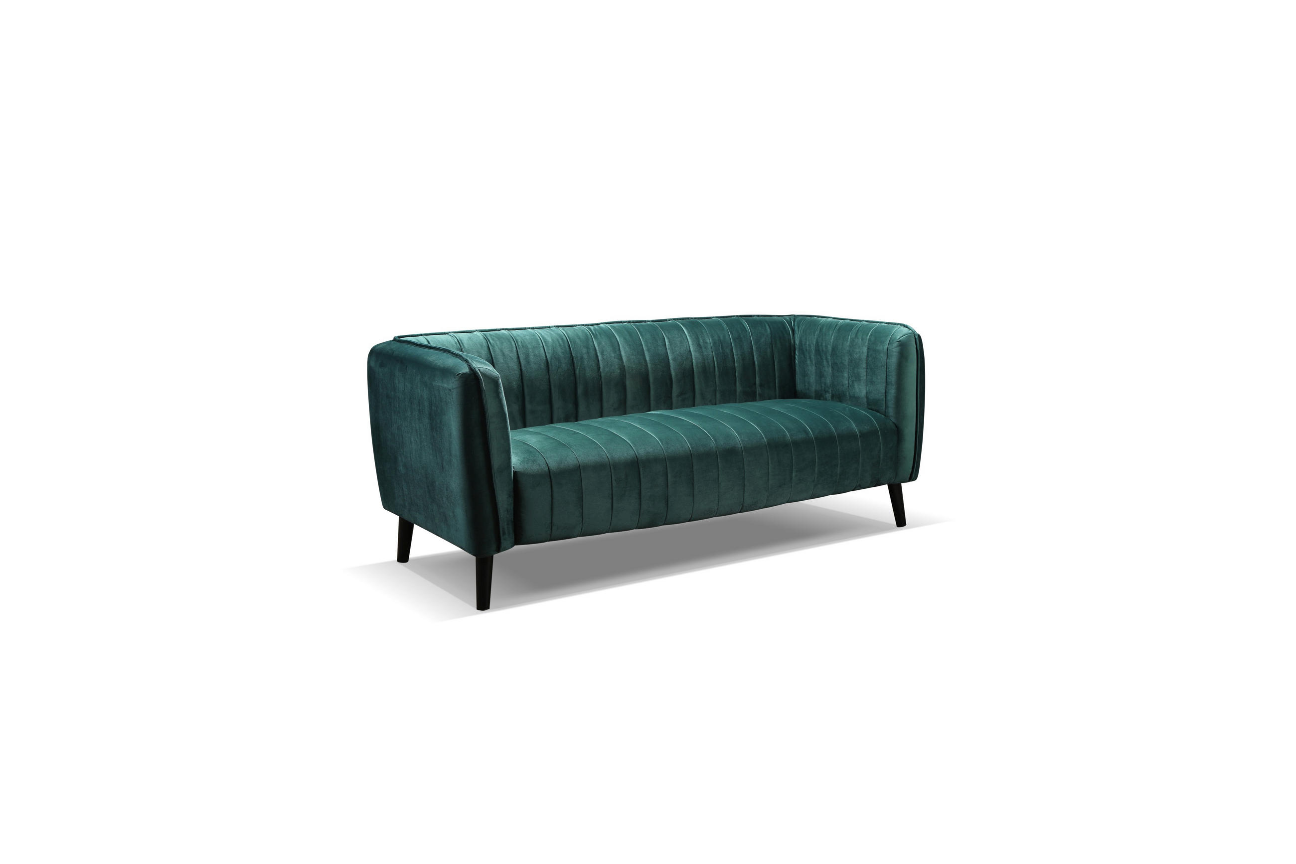 MEGA SOFA zelena  - zelena/crna, Moderno, drvo/tekstil (189/82/78cm) - Ti'me