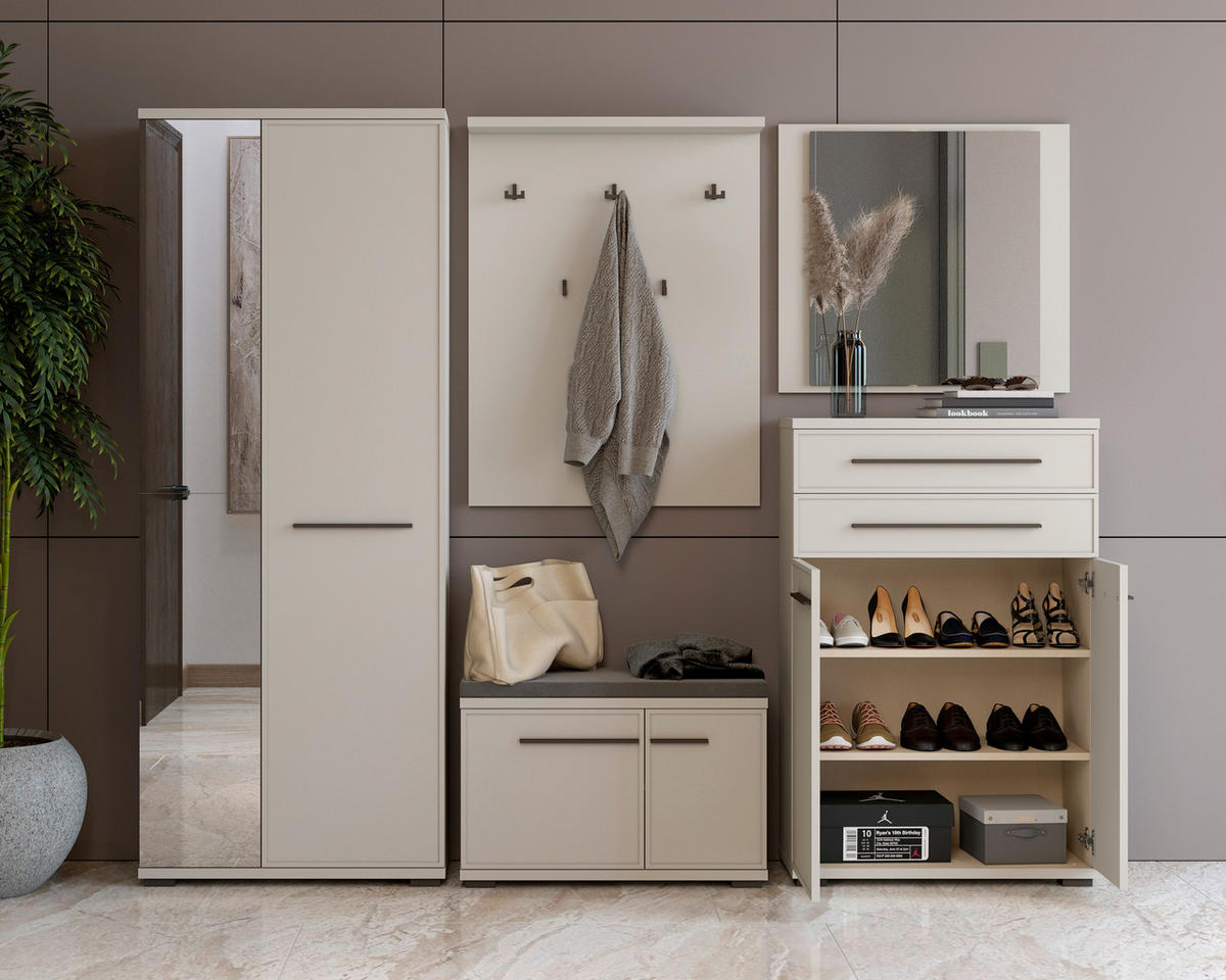 OMARA ZA ČEVLJE  - Moderno, umetna masa/leseni material (76/117/36cm) - Hom`in