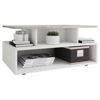 COUCHTISCH in Holzwerkstoff 80/50/40 cm  - Schwarz/Grau, MODERN, Holzwerkstoff/Kunststoff (80/50/40cm) - MID.YOU