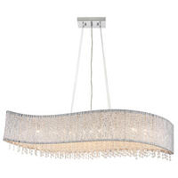 KRISTALL-HÄNGELEUCHTE 112/36/176,5 cm   - Klar/Chromfarben, KONVENTIONELL, Glas (112/36/176,5cm) - ENDON