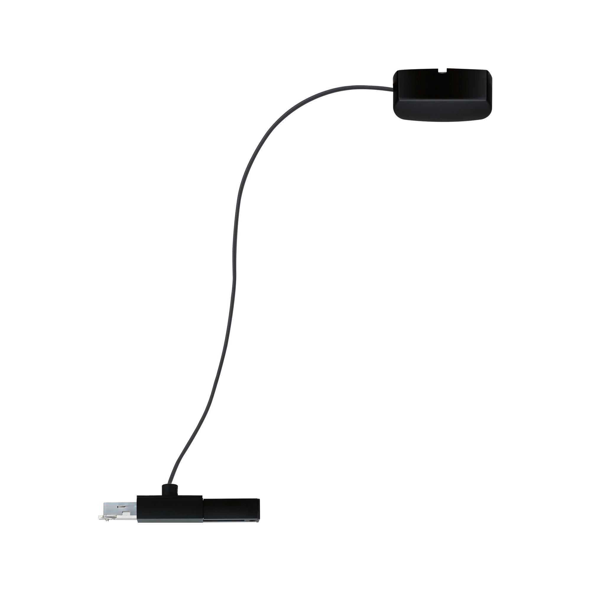 SCHIENENSYSTEM-EINSPEISER - Schwarz, Basics, Kunststoff/Metall (70cm) - Paulmann