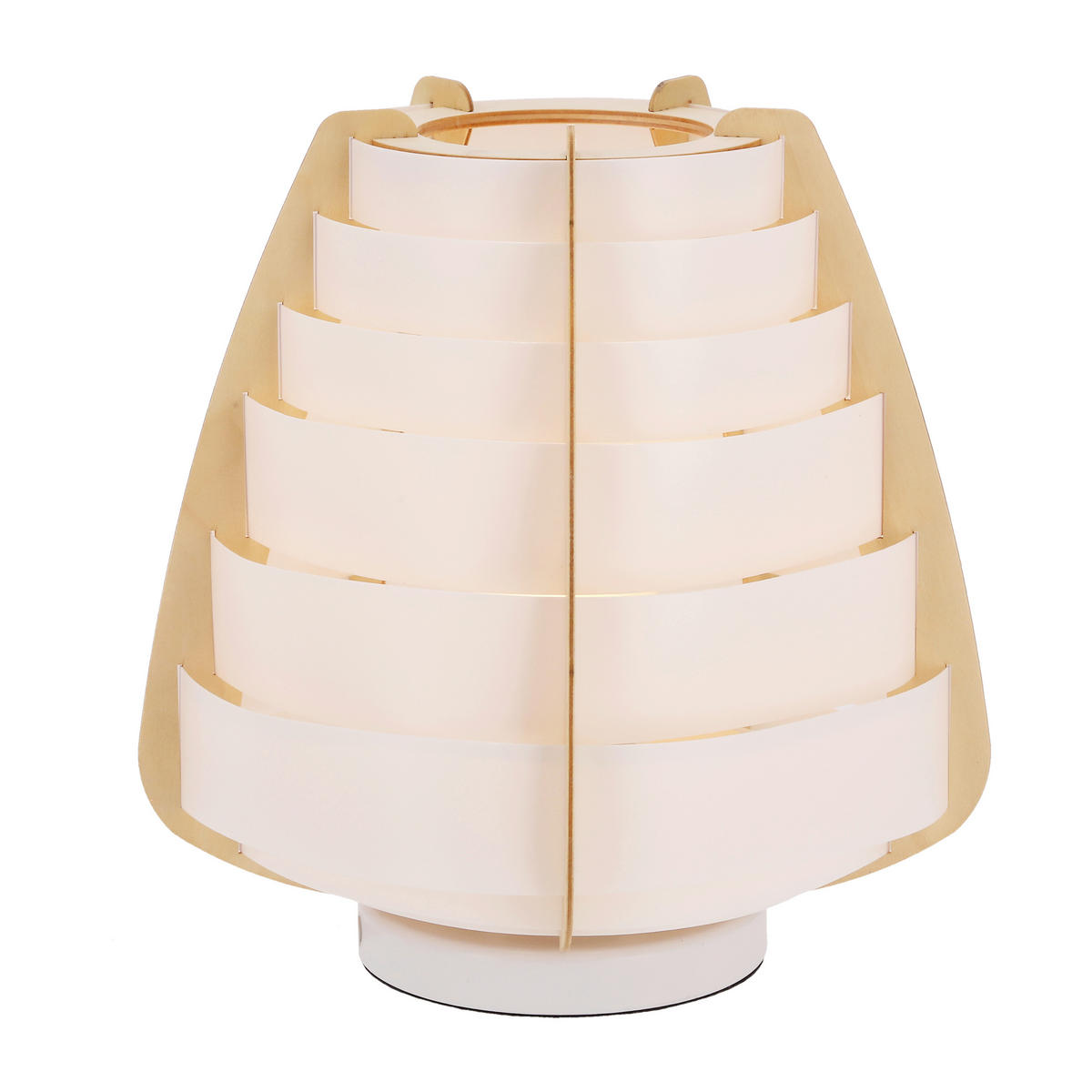 TISCHLEUCHTE 27/27/27 cm   - Beige/Goldfarben, KONVENTIONELL, Textil/Metall (27/27/27cm)