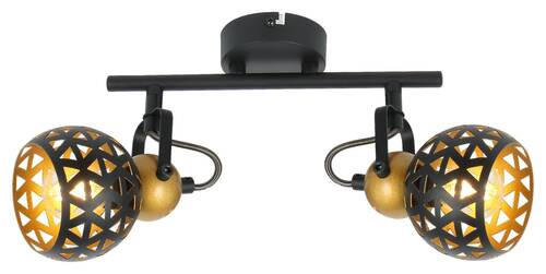 STRAHLER 25/10/17,5 cm   - Goldfarben/Schwarz, Basics, Metall (25/10/17,5cm) - Globo