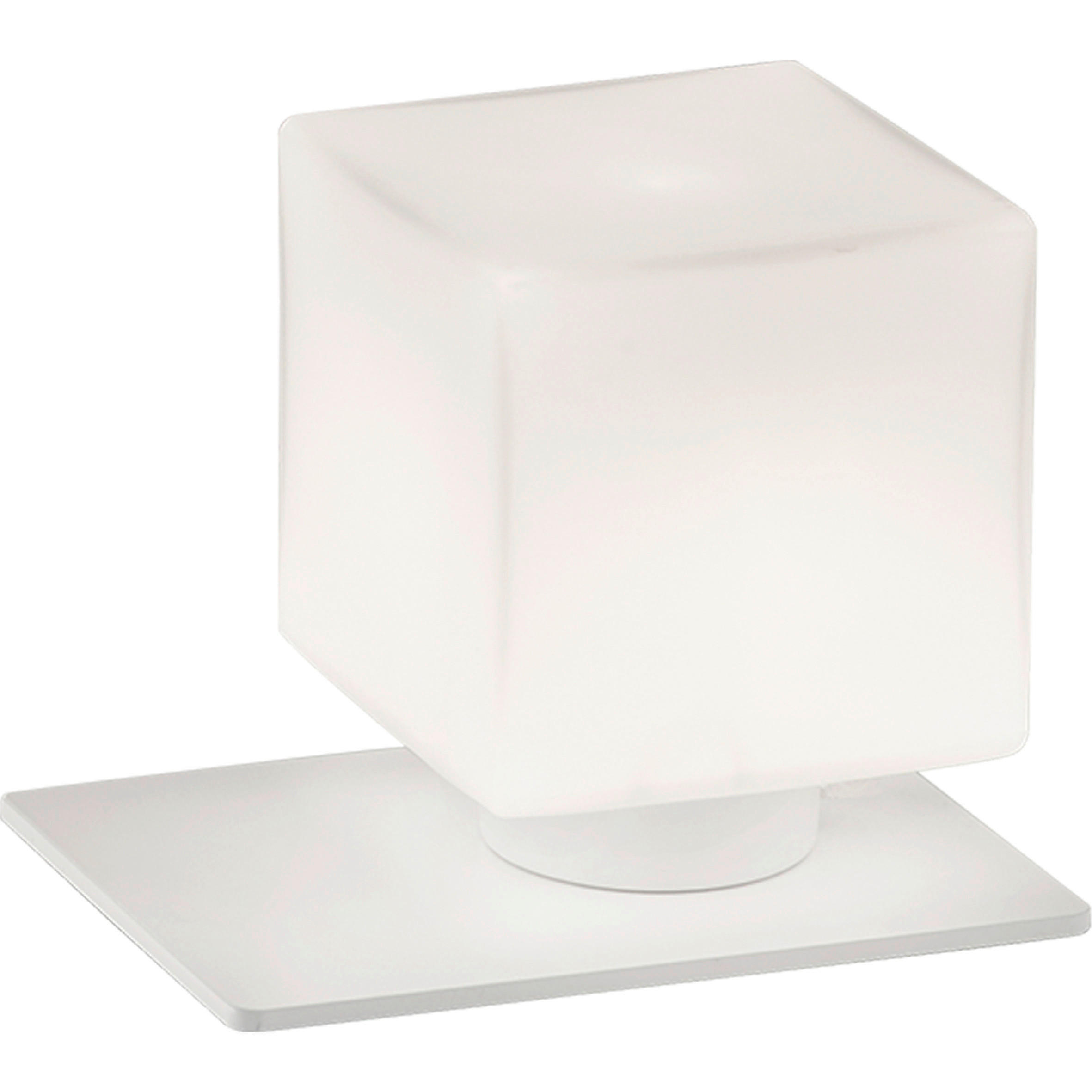 LED-TISCHLEUCHTE Zara 12/16/13 cm   - Weiß, Basics, Glas/Metall (12/16/13cm) - Fabas Luce