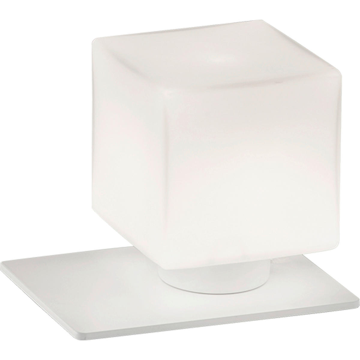 LED-TISCHLEUCHTE Zara 12/16/13 cm   - Weiß, Basics, Glas/Metall (12/16/13cm) - Fabas Luce