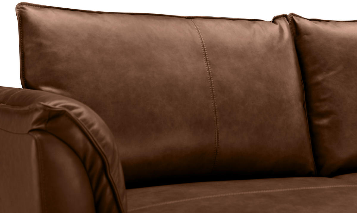 DVOSJED drvo, tekstil, koža  tamno smeđa    - tamno smeđa/crna, Design, koža/drvo (195/87/90cm) - MID.YOU