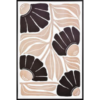 BILD Blumen 80/120 cm  - Wengefarben/Braun, LIFESTYLE, Holzwerkstoff/Kunststoff (80/120cm) - Monee