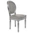 STUHL Lederlook Silberfarben - Silberfarben, Design, Holz/Textil (49/93/57cm) - KARE-Design