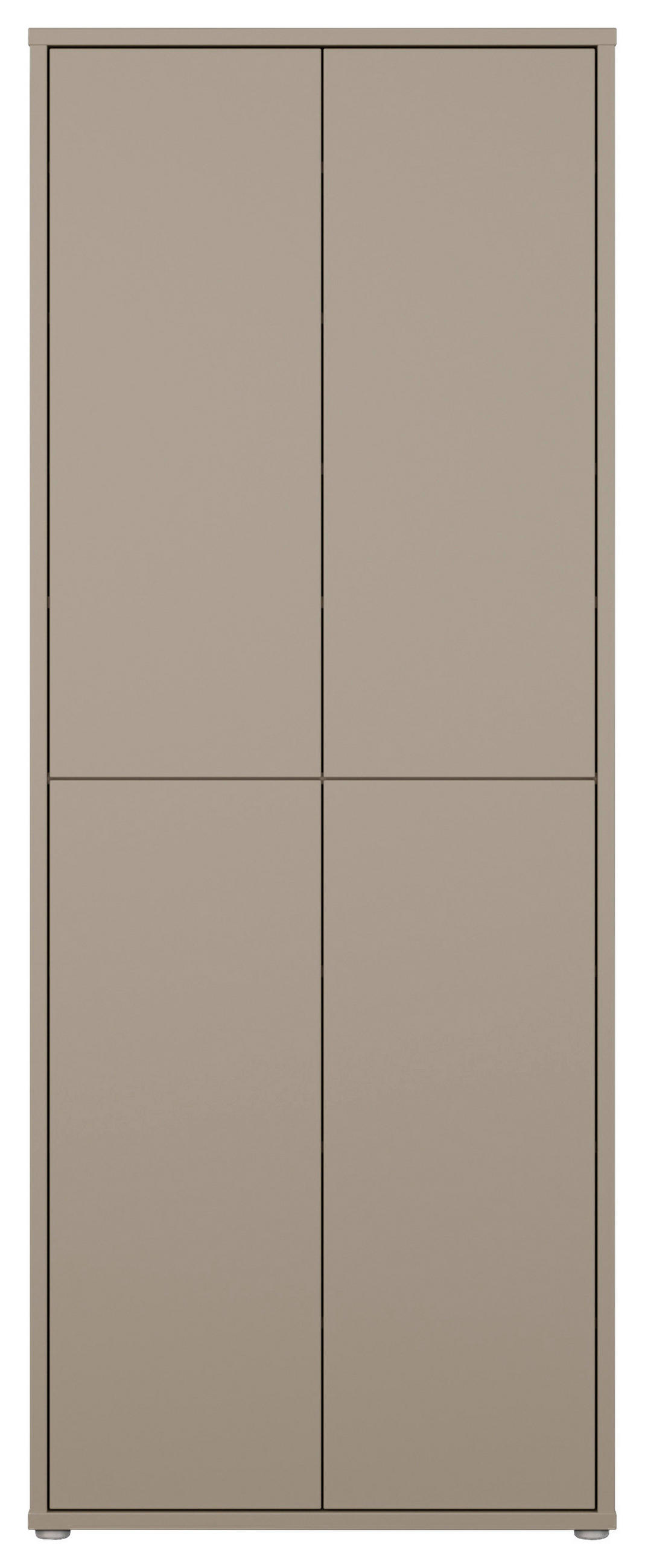 SCHUHSCHRANK Taupe  - Taupe/Grau, MODERN, Holzwerkstoff/Kunststoff (74,5/191,9/34,9cm) - Carryhome