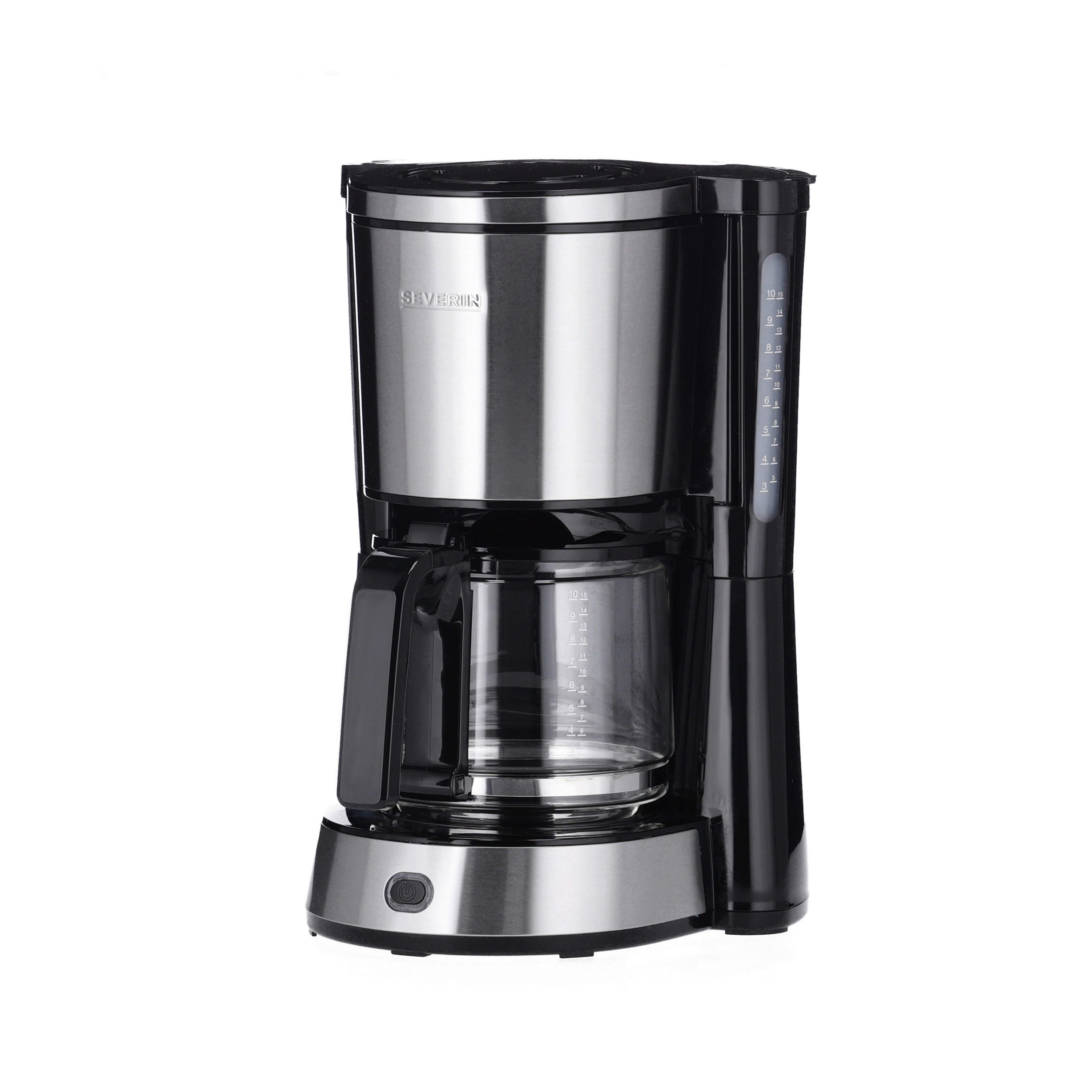 Severin Filterkaffeemaschine Schwarz, Edelstahl 29x38x26 cm