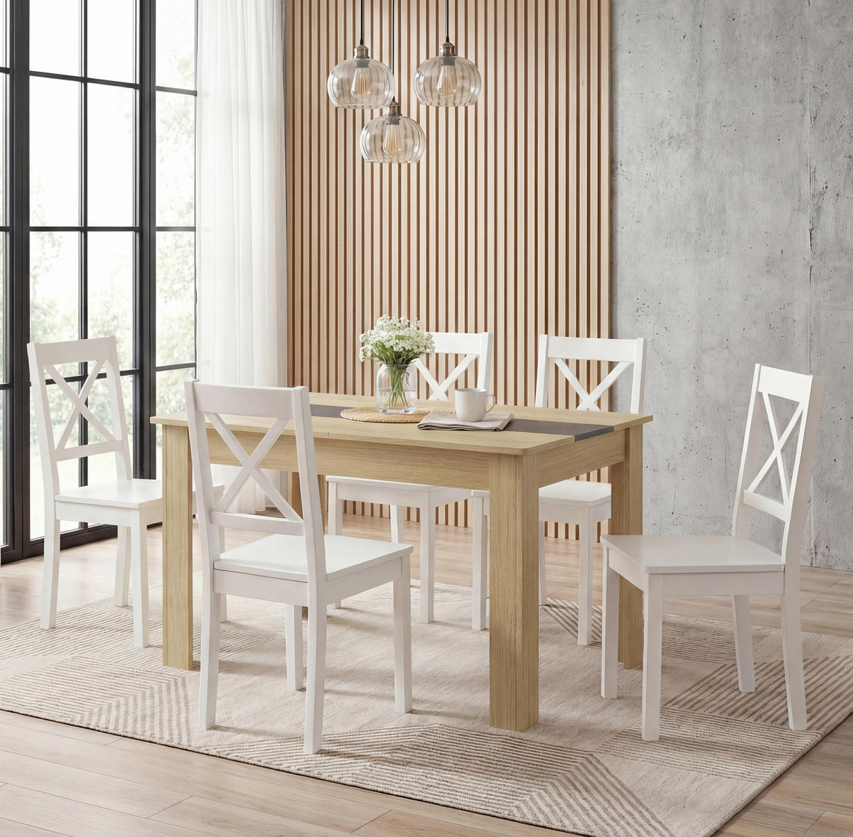 ESSTISCH      - Honigeiche, MODERN, Holzwerkstoff (115/80/75cm) - MID.YOU