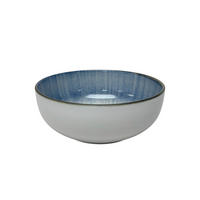 Castron Pentru Salată  - albastru/alb, Lifestyle, ceramică (20/8cm) - Landscape