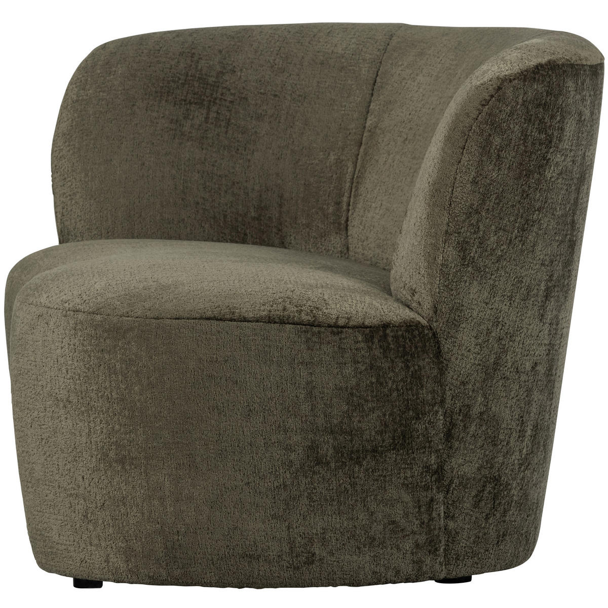 RÉCAMIERE in Samt Dunkelgrün  - Dunkelgrün/Schwarz, Design, Kunststoff/Textil (112/73/80cm) - Livetastic