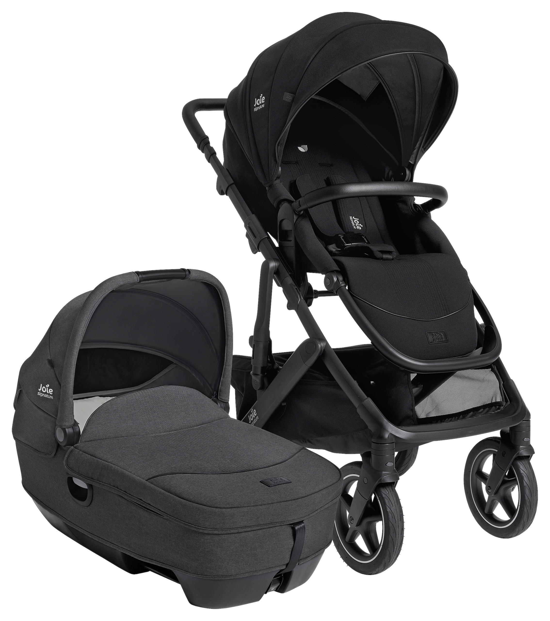 KOMBIKINDERWAGEN  Vinca inkl. Calmi  Ebony  - Graublau/Schwarz, Basics, Kunststoff (82/68/45cm) - JOIE SIGNATURE