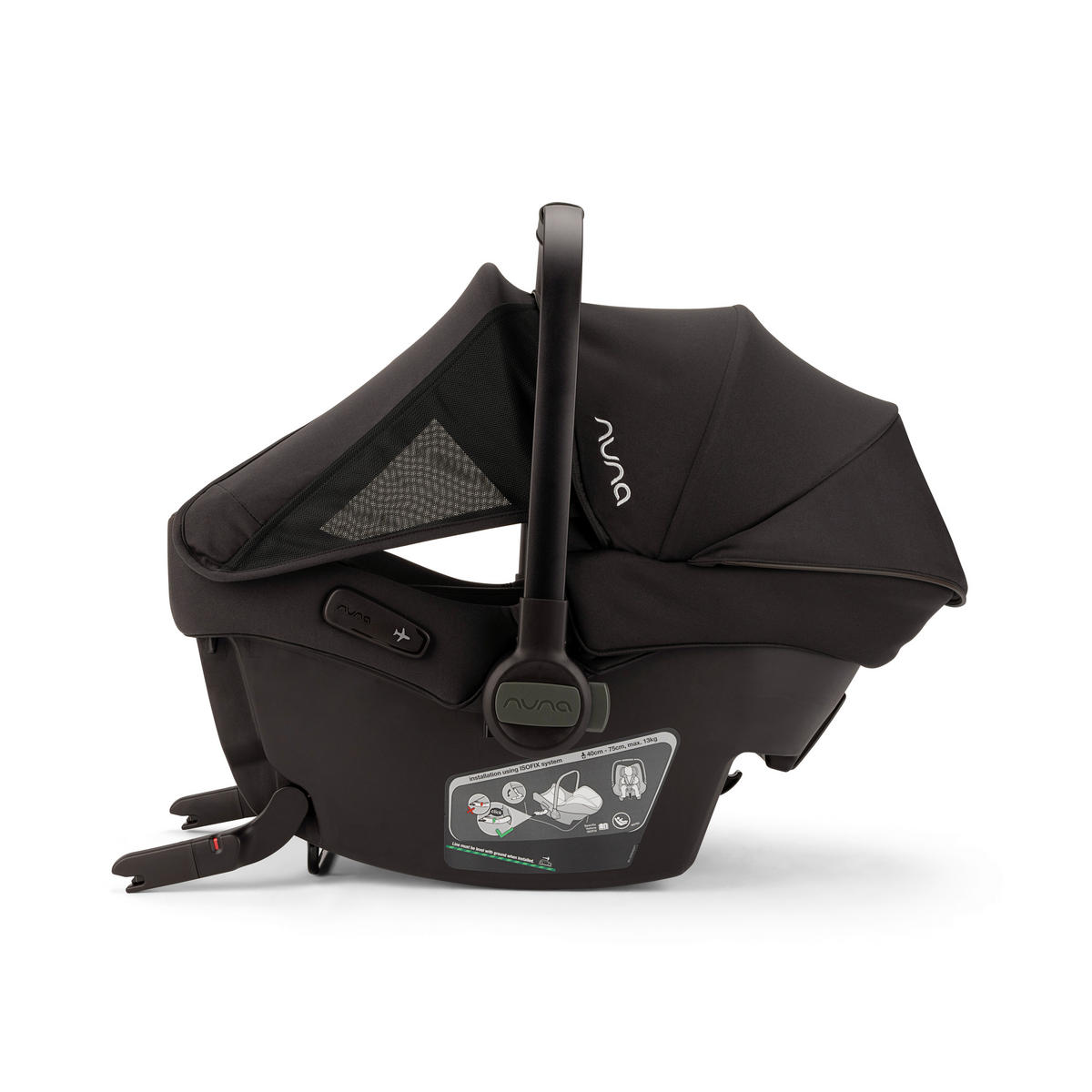 BABYSCHALE Pipa urbn Caviar   - Schwarz, Basics, Kunststoff/Textil (34/57/65cm) - Nuna