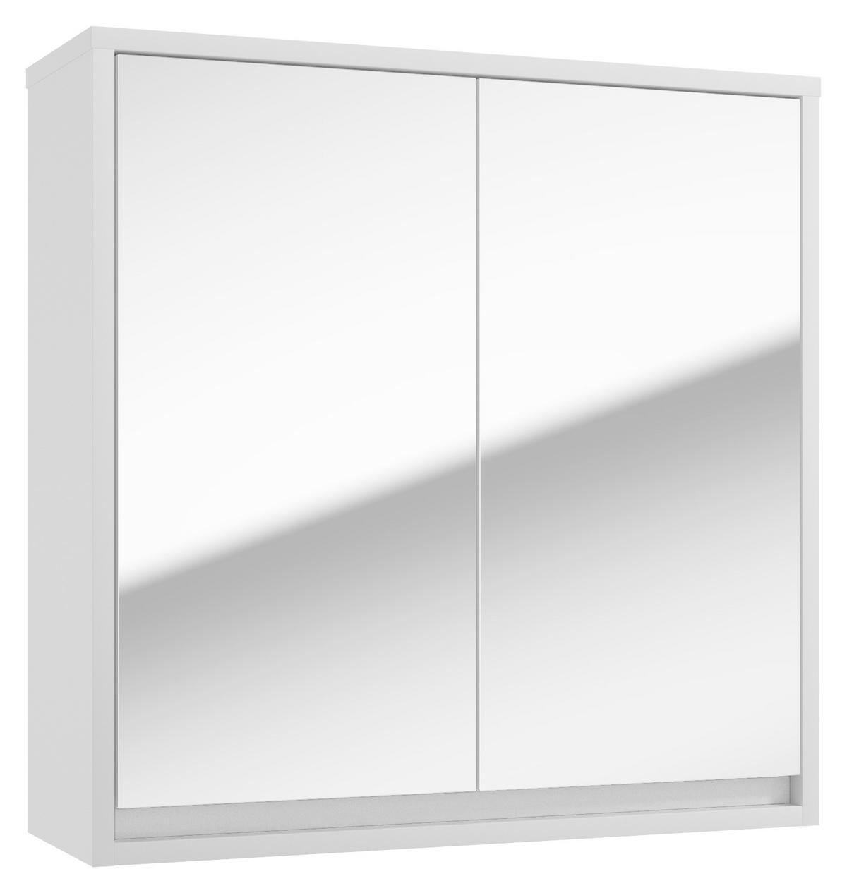 SPIEGELSCHRANK 60/60/20 cm  - Anthrazit/Weiß, Basics, Holzwerkstoff (60/60/20cm) - MID.YOU