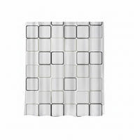 DUSCHVORHANG FRAME 180/200 cm  - Schwarz, Basics, Kunststoff (180/200cm) - Spirella