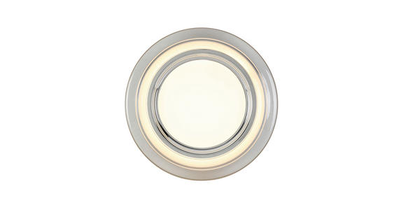 LED-DECKENLEUCHTE 35/6 cm   - Chromfarben/Transparent, Design, Kunststoff/Metall (35/6cm) - Novel