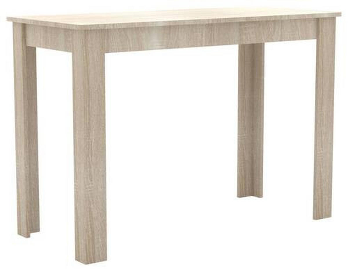 ESSTISCH rechteckig Sonoma Eiche  - Weiß/Sonoma Eiche, MODERN, Holzwerkstoff (110/76/50cm) - MID.YOU