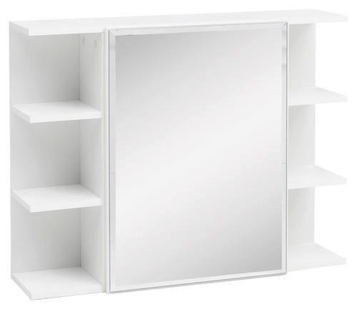 ZRKADLOVÁ SKRINKA, biela, 80/64,5/20 cm - biela, Konventionell, kompozitné drevo/sklo (80/64,5/20cm) - MID.YOU