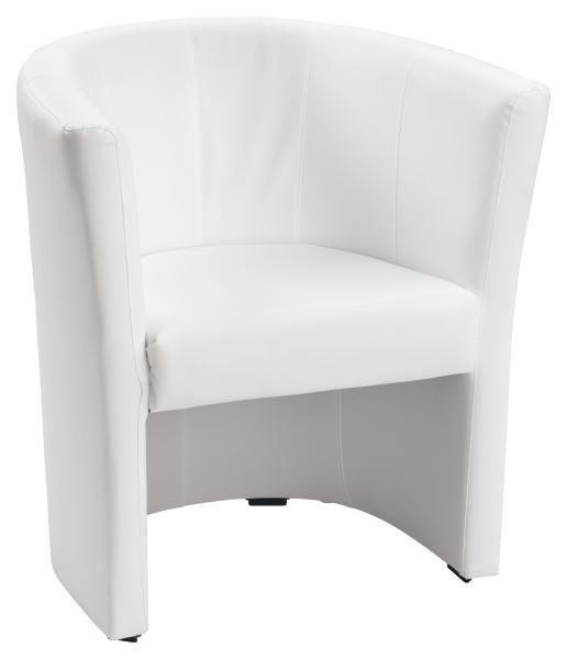 Sessel in Textil Weiß