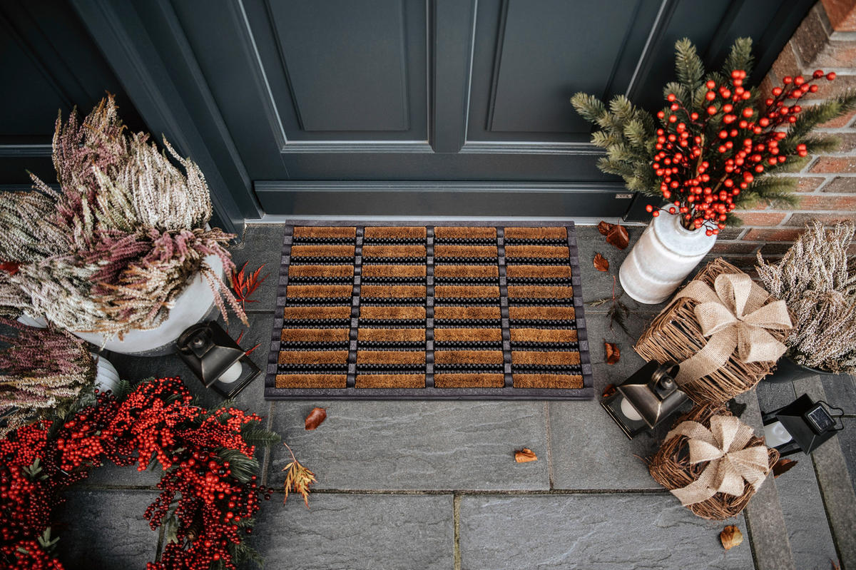 KOKOSMATTE 40/60 cm Mix Mats  - Hellbraun/Schwarz, Basics, Naturmaterialien/Kunststoff (40/60cm) - Hanse Home