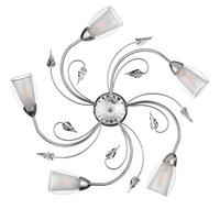 DECKENLEUCHTE  60/20 cm    - Chromfarben, Basics, Glas/Metall (60/20cm)