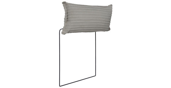 KOPFSTÜTZE in Cord  - Hellgrau, KONVENTIONELL, Textil (50/25/15cm) - Carryhome
