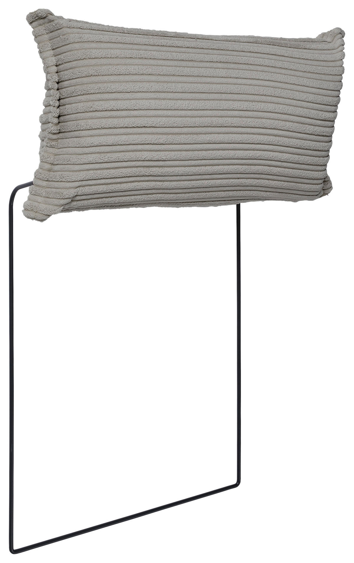 KOPFSTÜTZE - Hellgrau, KONVENTIONELL, Textil (50/25/15cm) - Carryhome