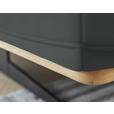 ECKSOFA BORGO - Eichefarben/Schwarz, Design, Leder/Holz (163/305cm) - Novel