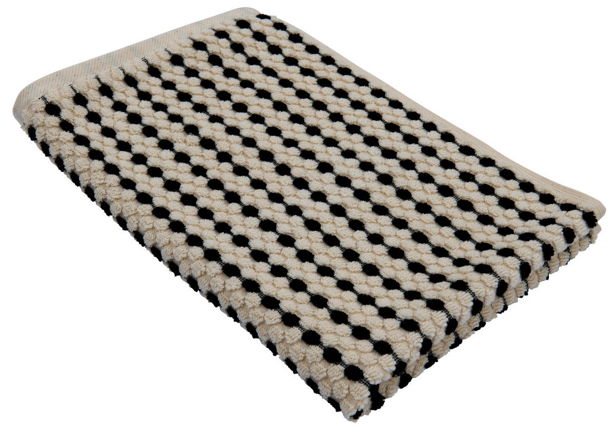KOUPELNOVÁ PŘEDLOŽKA, 50/70 cm - černá/ecru, Konvenční, textil (50/70cm) - Dieter Knoll