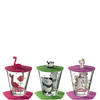KINDER-GLÄSERSET Bambini  9-teilig  - Pink/Multicolor, KONVENTIONELL, Glas/Kunststoff (21/10/11cm) - Leonardo