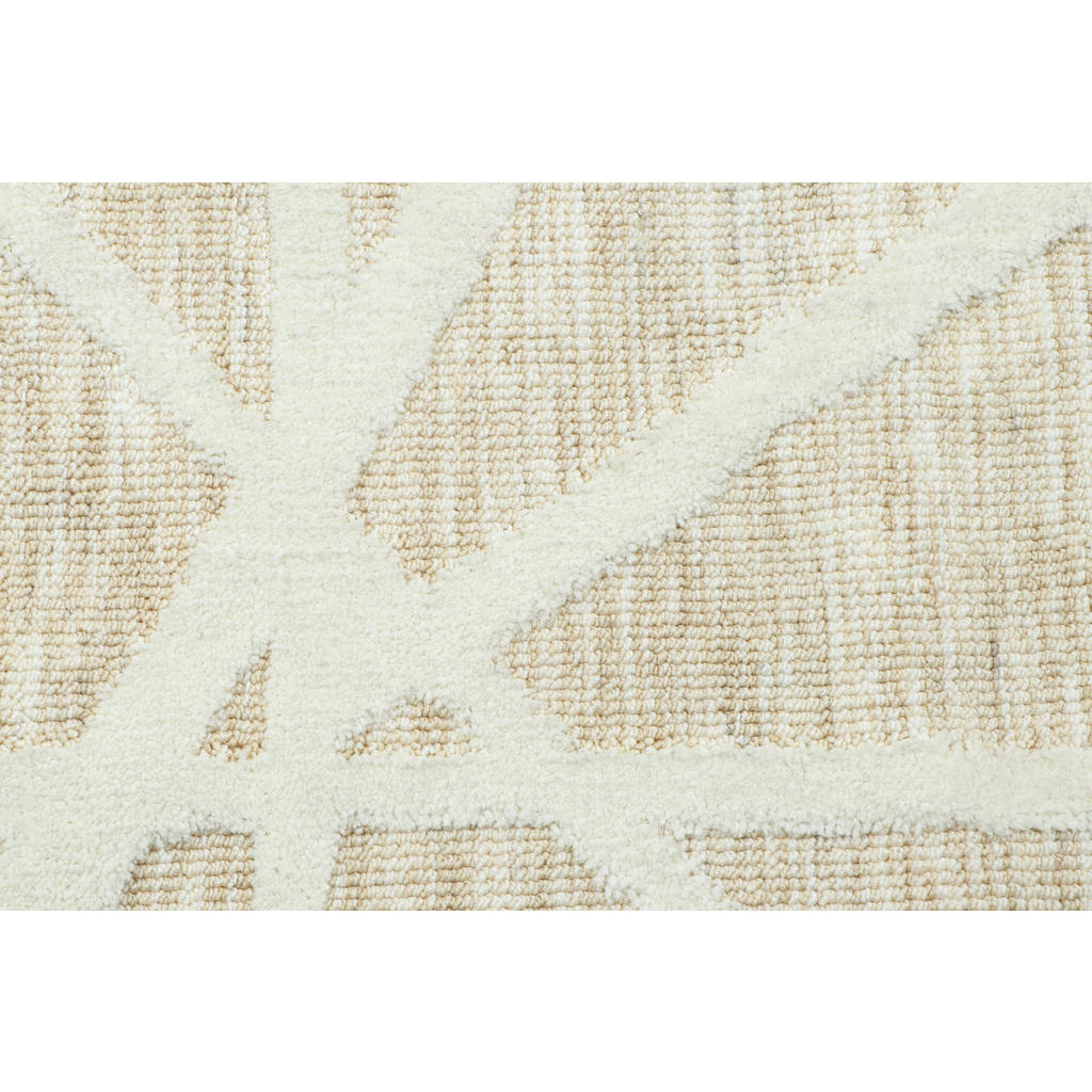 Thumbnail - Xxxl Teppich Verona, Weiß, Beige, Textil, Graphik, rechteckig, 160x230 cm, Oeko-Tex® Standard 100, rutschfest, pflegelei...