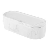 KOSMETIKDOSE - Weiß, KONVENTIONELL, Stein (20/6/8cm) - Schöner Wohnen