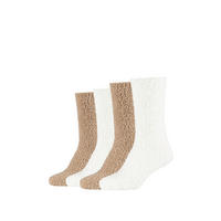 SOCKEN CAMANO KUSCHELSOCKEN 4ER PACK 8 Stück Beige  - Beige, Basics, Textil (35/38null)