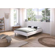 BETT 140/200 cm  in Weiß  - Alufarben/Weiß, Design, Metall (140/200cm) - Carryhome